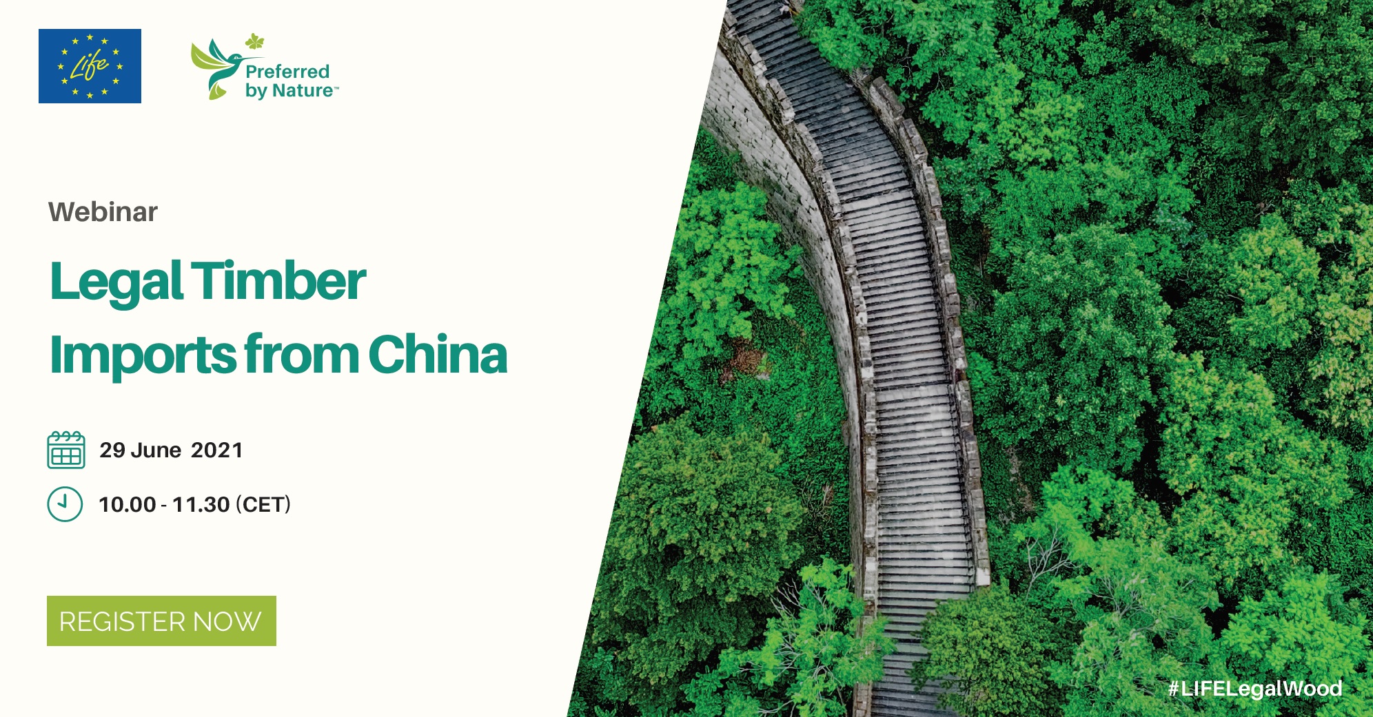 Preferred by Nature is hosting a webinar on timber legality issues when importing from China.