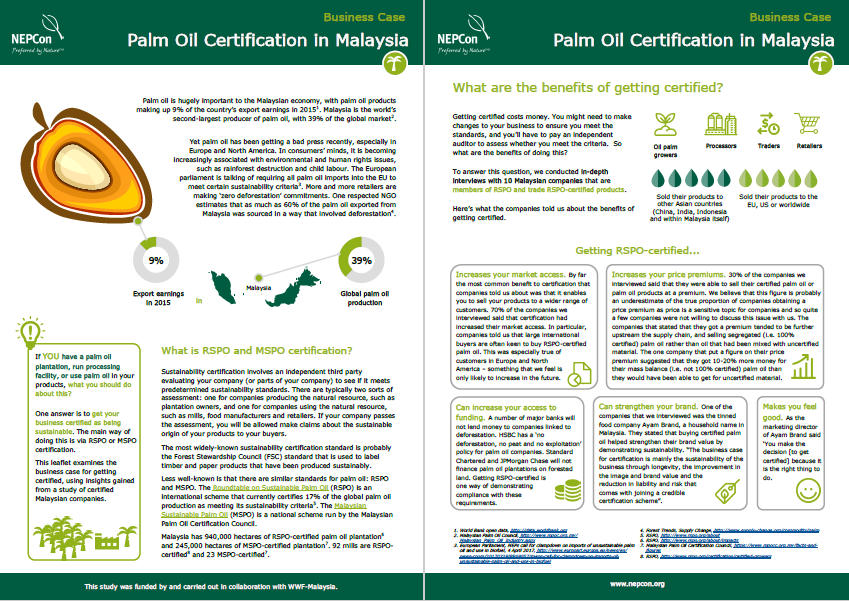 Palm oil case study