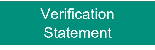 Verification statement