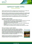 LegalSource Supplier Evaluation
