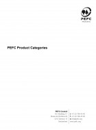 PEFC Product Categories