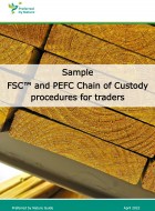 Sample FSC and PEFC Chain of Custody procedures for traders