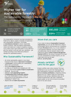 Sustainability Framework Programme Land Use Verification Sales Sheet - Forestry