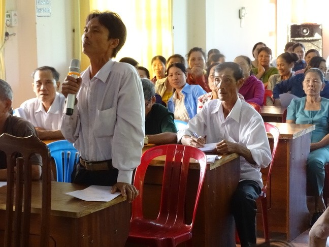 Discussion meeting with farmers on 31 October 2018