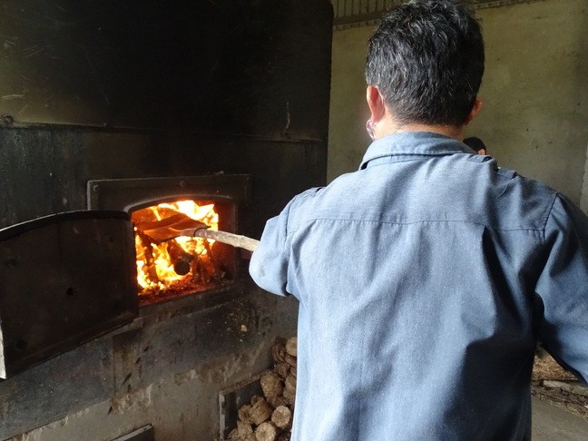 Industrial scale cook incinerator at rubber factory